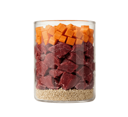 Pferd mit Karotte und Quinoa