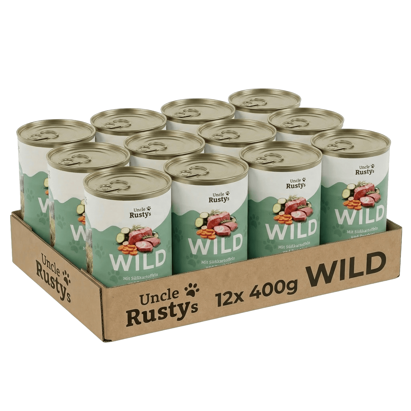 Wild mit Süßkartoffeln und Zucchini
